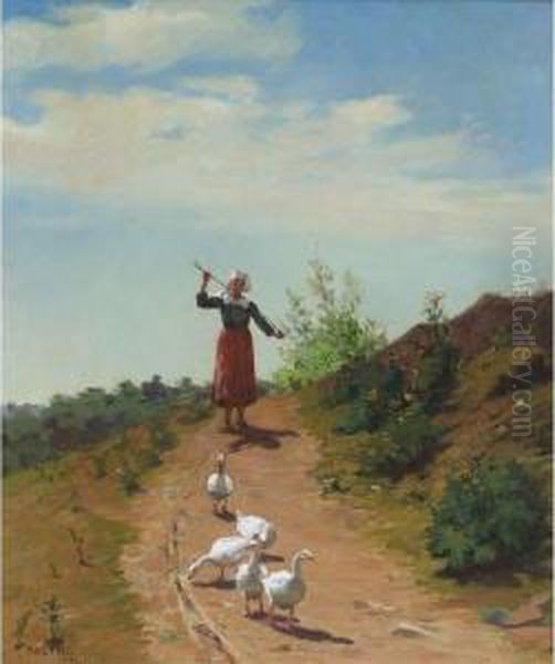 Bringing Home The Flock - view 1