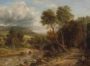 A View Of Bickleigh Vale by John Thomas Peele