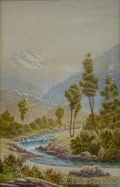 Southern Mountain And Stream - view 1