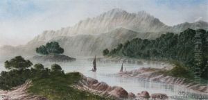 Lake And Mountain Scene