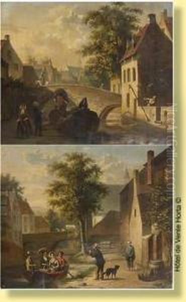 Vues De Ville Avec Barque - view 1