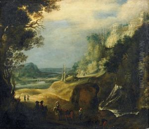 Flusslandschaft Mit Wasserfall