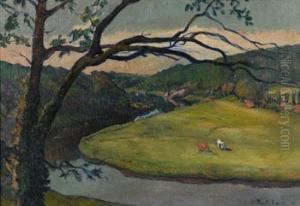 Paysage Synthetiste Le Scorff A Pont Scorff by Jean-Bertrand Pegot-Ogier