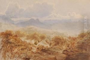 Mountain Landscape "mahableshwur by James Braithwaite Peile