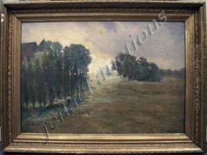 Meadow With Figures by H. Winthrop Peirce