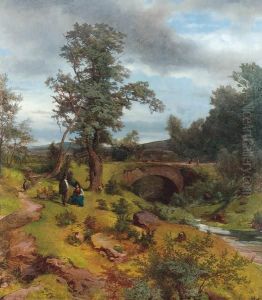 Italienische Landschaft by Eduard Peithner Von Lichtenfels