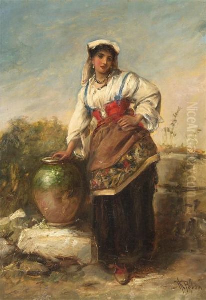 Portrait Of A Peasant Woman With Jug - view 1