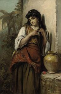 A Little Maid Of Alicante by Thomas Kent Pelham