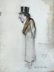 Sketch Of Mr Benjamin Disraeli by Carlo Pellegrini