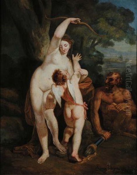 Venere, Cupido E Satiro - view 1