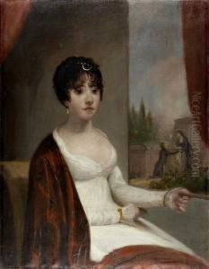 Retrato Da Senhora D. Maria Jose Cardia Ferrao by Domenico Pellegrini