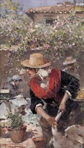 Un Cantuccio Di Un Mercato by Carlo Pellegrini