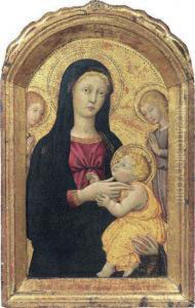 Madonna Col Bambino E Due Angeli - view 1