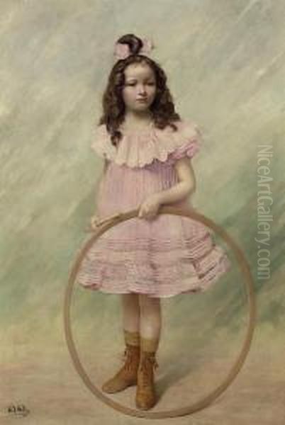 Girl With A Hoop - view 1