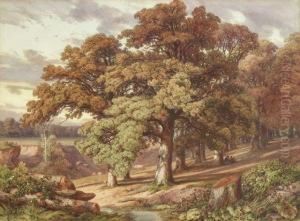 Spatsommerliche Baumlandschaft by Joseph Laurent Pelletier
