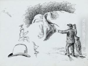 Drappo, Coppia E Cappello by Giuseppe Pellizza da Volpedo