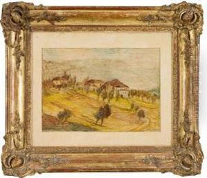 Paesaggio Con Case by Giuseppe Pellizza da Volpedo