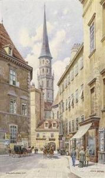 Stallburggasse With Horse-drawn Coaches - view 1