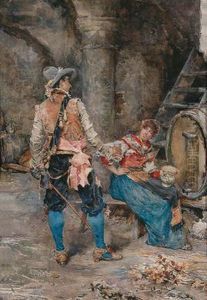 Im Weinkeller by Domenico Pennacchini