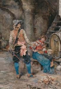 In The Wine Cellar by Domenico Pennacchini