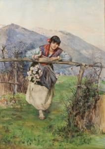 Giovane Contadina by Domenico Pennacchini