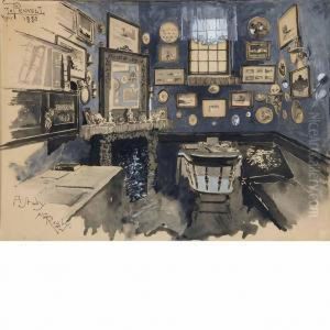 A Study At Rugby by Joseph Pennell