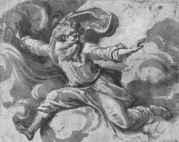 God The Father Separating Light From Darkness, After Raphael - view 1