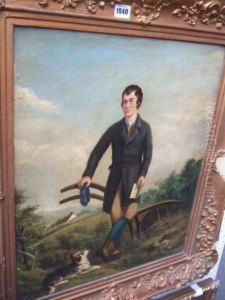 Portrait Of Robert Burns by D.I. Pennicuick