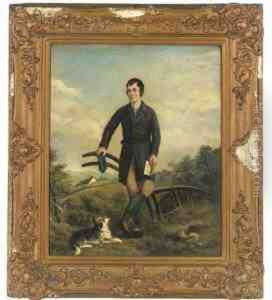 Portrait Of Robert Burns by D.I. Pennicuick