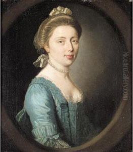 Portrait Of A Lady; Portrait Of A Gentleman by Edward Penny