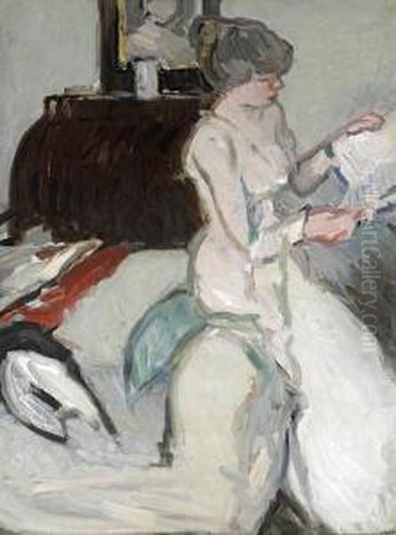 Interior With Girl In White - view 1
