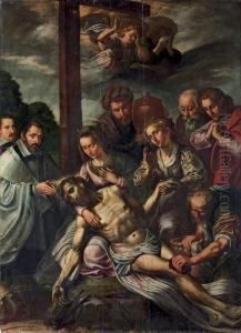 The Lamentation With Donors by Marten Pepijn
