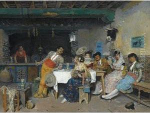 Amusement In The Tavern by Francisco Peralta del Campo