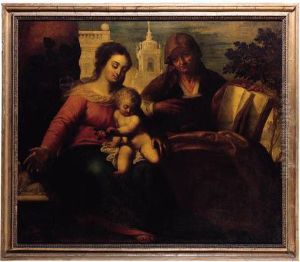 The Madonna And Child With Saint Anne, A Church Beyond