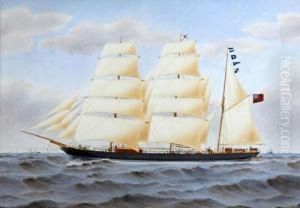 The Sailing Barque 'snowdrop' by Harold Percival