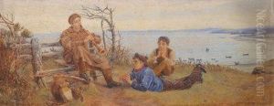 Musicians Above The Cove. by George Brooks Percy Lillingston