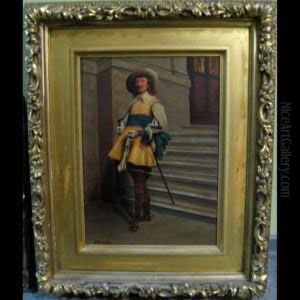 Cavalier In Dress Regalia by J. Pereboom