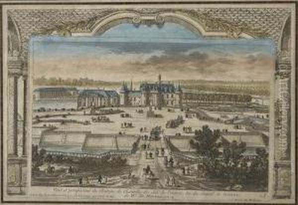Veue Et Perspective De La Grande Cascade De Chantilly Nouvellment Achievee - view 1