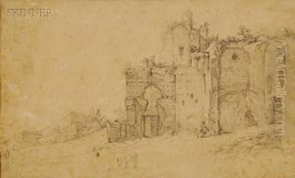 Landscape With A Figure And A Farm Animal - view 1