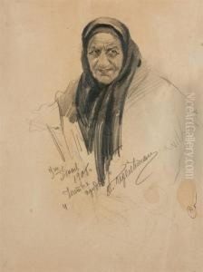 Study Of An Elderly Woman by Vladimir Perelman