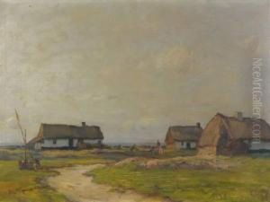 Hameau Avec Isbas Dans La Campagne Russe by Wladimir Wassiliew. Perepletchikoff