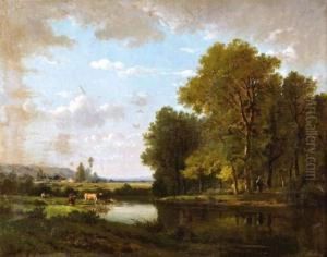 Troupeau Pres D'un Etang