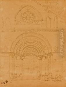 "portico De La Iglesia De San Pedro En Olite"
