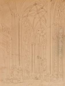 "catedral De Astorga" by Genaro Perez Villaamil Y Duguet