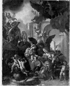 Le Mariage Mystique De Sainte Catherine by Francesco Perezzoli