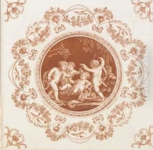 Putti: Two Plates by Michelangelo Pergolesi