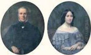 Portrait Du Comte Et De La Comtesse De Rocheplatte by Alexis Joseph Perignon