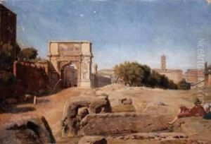 Rome, L'arc De Vespasien Et Titus