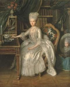Une Dame A Sa Table A Ecrire by Lie Louis Perin-Salbreux