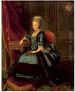 Portrait De Femme Assise by Lie Louis Perin-Salbreux